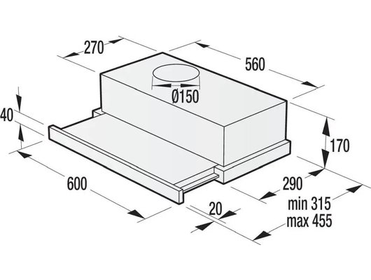Вытяжка GORENJE BHP62CLB